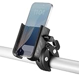サンワサプライ スマホホルダー 自転車・カート用 ネジ式クランプ(直径16〜42mm対応) スマートフォン(幅65〜92mm)対応 角度調整・縦横対応 CR-LASMP1