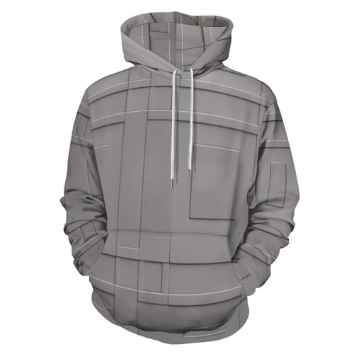 Pull à capuche homme cube 3D confortable pour un style moderne sans effort