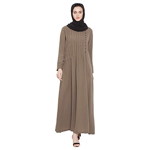 Image of Nabia Nida Matte Fabric Full Length Abaya Dress for Women