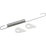Brake Pedal Return Spring With Mounting Tabs, Stainless Steel