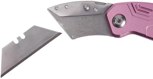 K.balt Pink Pocket Lockback 3/4-in 1 -Blade Folding Utility Knife