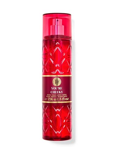 Image of Bath & Body Work You're Cheeky Fine Fragrance Mist| For Women|Long Lasting | Light & Refreshing |Layerable Body Spray for Women | Dermatologist tested | Infused with Essential Oils | 236 ml / 8 fl oz