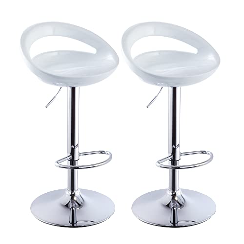 Duhome 2er Set Barhocker Kunststoff Barstuhl Höhenverstellbar Tresenhocker...
