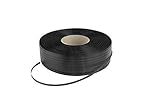 Medida 13x0,82x1200 Jdel Rollo Negro de fleje plastico Polipropileno 13x0,82x1200m diametro 150/115mm