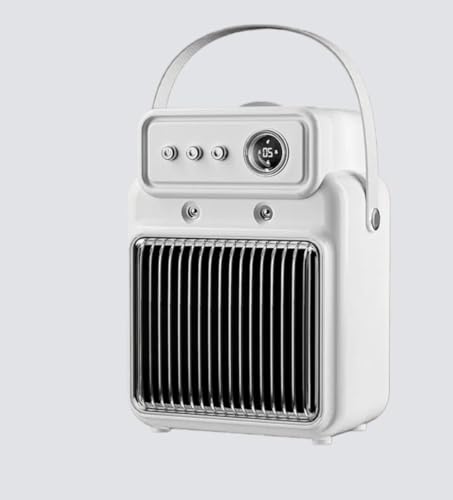 LumoLightセラミック電気 充電式 電気ストーブ ヒーター 小型 暖房器具 転倒時電源OFF 過熱保護 大風量 静音 軽量 脱衣所 足元ヒーター 防寒対策 小型 ミニ オフィス/寝室/脱衣所適用 (H)