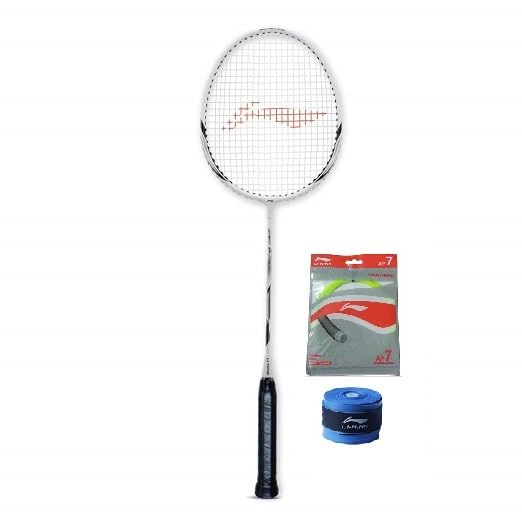 Li-Ning XP-90-IV Badminton Rackets Combo AP 7 Cover Black & GP 20 Lime