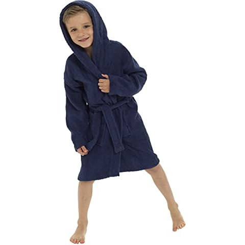 Tom Frank Kids Hooded Bathrobe 100% Cotton Cover