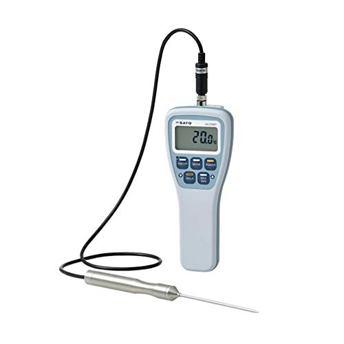 佐藤計量器(SATO) 防水型デジタル温度計 フック穴無し SK-270WP-K (標準センサS270WP-01付) 8078-40 Amazon.co.jp: 佐藤計量器(SATO) 防水型デジタル温度計 フック穴無し