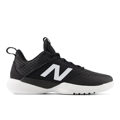 New Balance Women's FuelCell VB-01 Volleyball Shoe, Black/White, 5 Wide