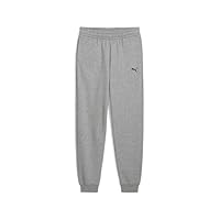 PUMA Boy's Essential Fleece Sweatpants, Medium Gray Heather, Large