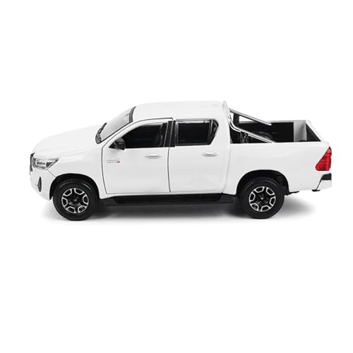 Modelo de auto de carrera en aleación 1:27 para Toyota Hilux negro miniatura 6