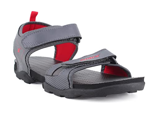 Image of Sparx Men's Sandal, Cool Grey Red, 6 UK