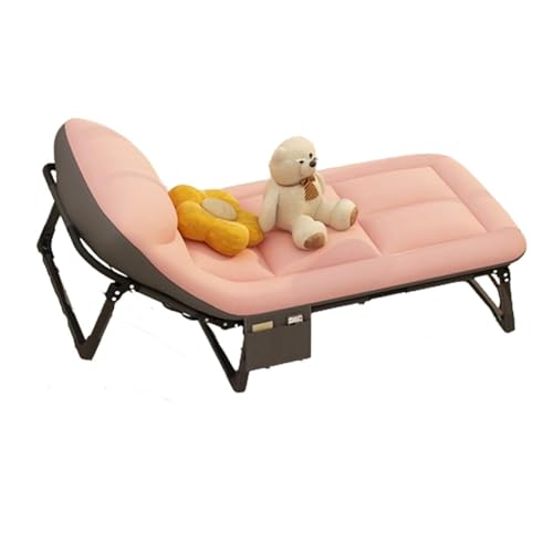 Lit d'appoint pliant tout confort avec matelas amovible et dossier inclinable