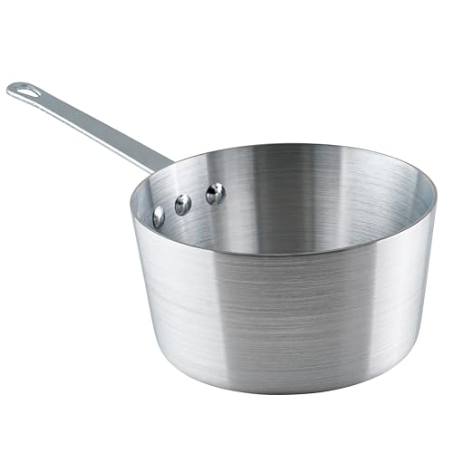 Winco Heavy-Duty Aluminum Tapered Sauce Pan, 3mm, 2.5 Quart