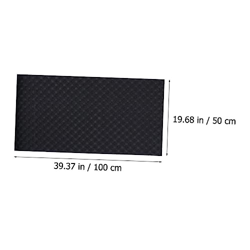 Placa Acústica Autoadhesiva de Goma 2 Piezas Negra Reducción de Sonido miniatura 2