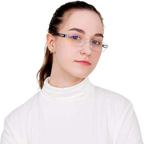 Image of 8 Pack Reading Glasses, Blue Light Blocking Computer Reading Glasses for Women and Men, Lightweight Readers (4 Color+4 Black,+1.25Magnification)