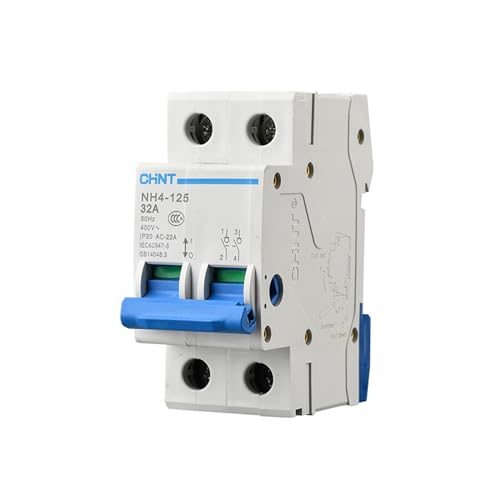 Disjoncteur à couteau NH4-125 inverseur de source 100A bipolaire 2 pôles