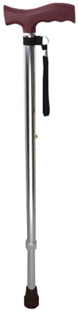 Bastones Bastón para Caminar Soporte para bastón Bastón Muleta para Ancianos Telescópico Estable Antideslizante Ligero Altura Ajustable Bastones Plateados para Hombres o Innovate