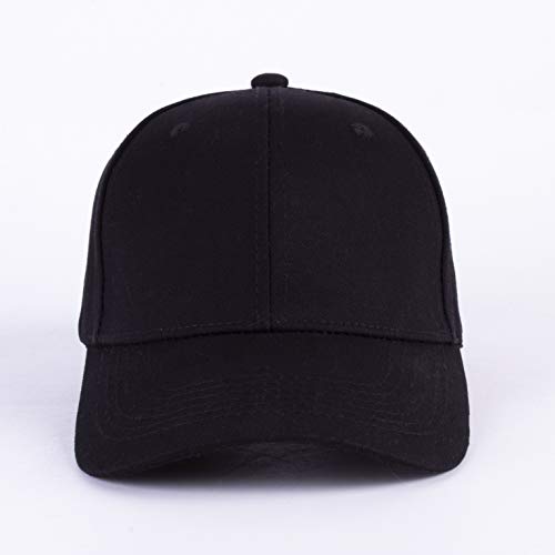 Langzhen Baseball Dad Cap 100% Cotton Fits Men Women Classic Adjustable Plain Hat(Structured-Black) #TOP1
