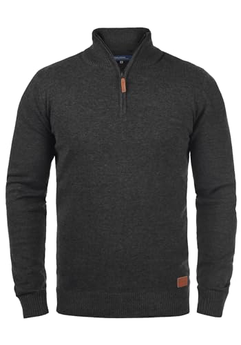 Blend BHRobin Herren Strickpullover Troyer Feinstrick Pullover mit...