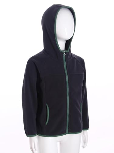 easyforever Kids Boys Girls Fleece Hooded Windproof Jacket Long Sleeve Full Zip Coat Winter Hoodie Sweatshirt Outerwear4