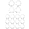 PARMIDA 5/6” Dimmable LED Disk Recessed Retrofit Ceiling Light 12-Pack 2700K (Warm White) and 4-Pack 2700K (Warm White)