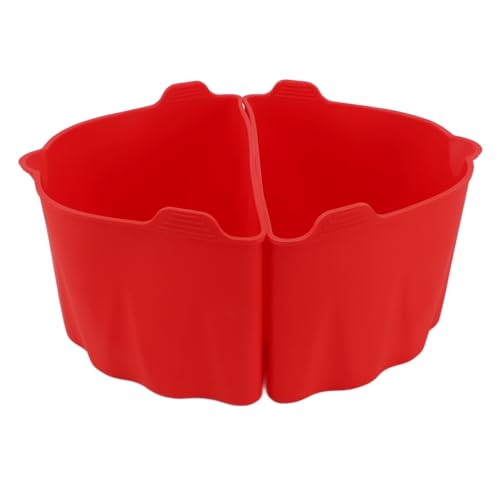 2pcs Silicone Slow Cooker Liner 6-7qt Divisor para Cocina para el Hogar y los Restaurantes, Fácil y Ey (GREY) (BLACK) (rojo)