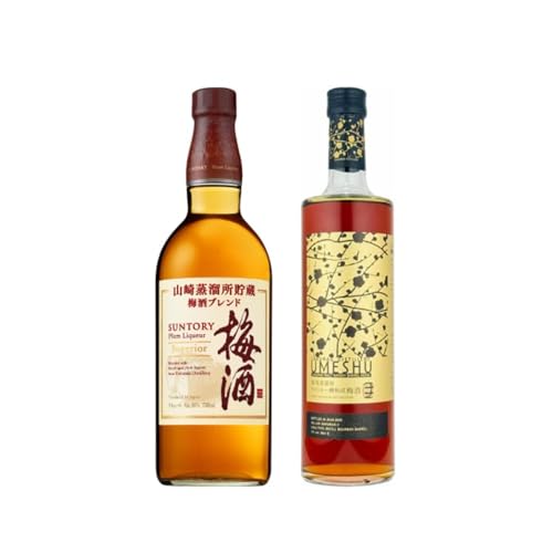 サントリー 山崎蒸溜所貯蔵 梅酒ブレンド スーペリア 16度 750ml 瓶 + サクラオ ウイスキー樽熟成梅酒 20度 600ml 瓶