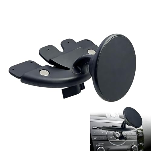 SEYUGOPTI CD Support Telephone Magnetique, Porte Telephone Auto Lecteur CD pour MagSafe, Magnétique Téléphone Voiture Compatible avec iPhone 16 15 14 13 12...