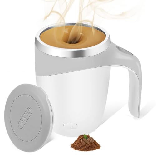 Buy Premium,Automatic Self Stirring Magnetic Mug, Electric Coffee Mixing Cup with Handle & Lid, Rechargeable Rotating Smart Blender Mug for Coffee, Tea, Milk, Hot Chocolate & Protein Drinks Online at Low Prices in India - Amazon.in - Image 7