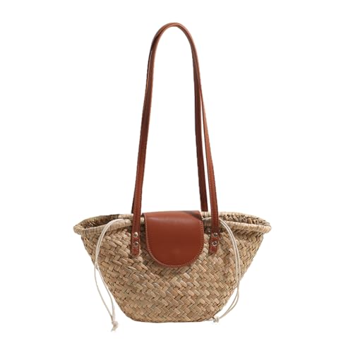 Sac fourre-tout femmes en paille pour l'été : grand sac de plage et cabas de voyage tendance