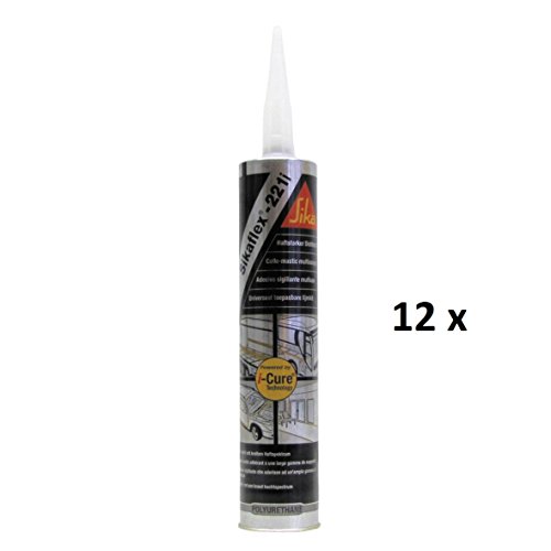 Sika Corporation Sikaflex 221i - 300ml - zwart - Set van 12 (23,19 € per liter)