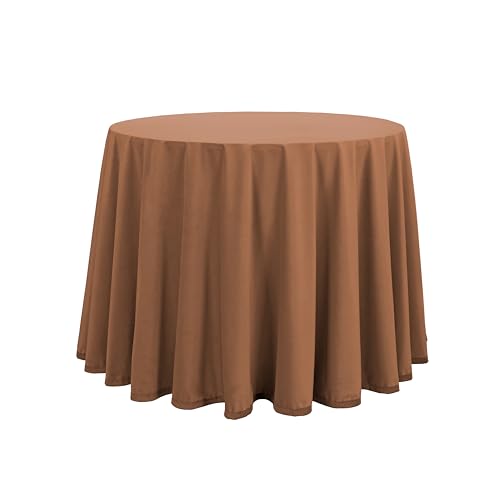 Donegal Collections Falda Mesa Camilla Redonda 120 cm Terciopelo Ante - Faldillas Mesa Camilla Invierno Altura Mesa 75 cm - Tejido Aterciopelado Ideal Otoño/Invierno, Fabricado 100% España
