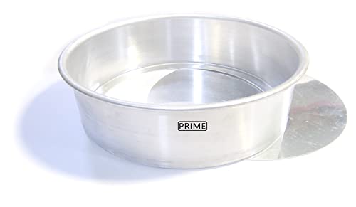 Image of Prime Bakers and Moulders Round Removable Bottom Cake Mould Set with Loose Base tin for Oven (6,7,8 Inch)