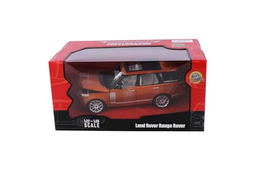 Modelo a escala 1:26 Range Rover SUV naranja miniatura 3