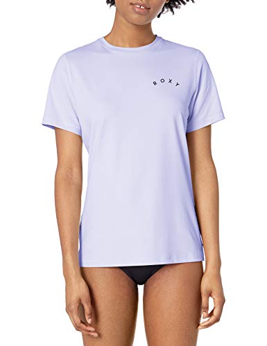 Roxy Junior's Enjoy Waves Short Sleeve Loose Fit Rashguard, Bright White 2020, M