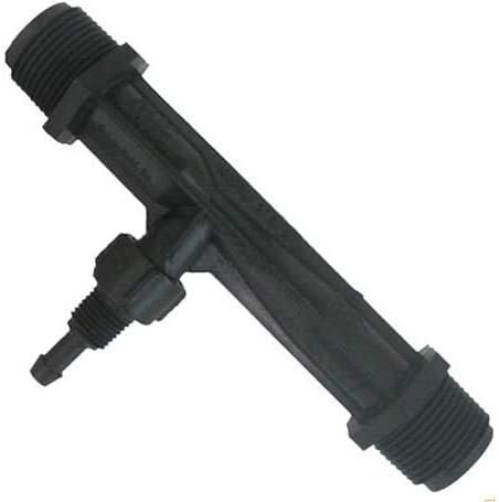 (287-PP) Gas/Liquid Injector - Polypropylene Black 1/2" MNPT