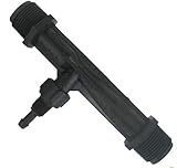 Mazzei (1583A-PVDF) Gas/Liquid Injector - Kynar Black 1.5