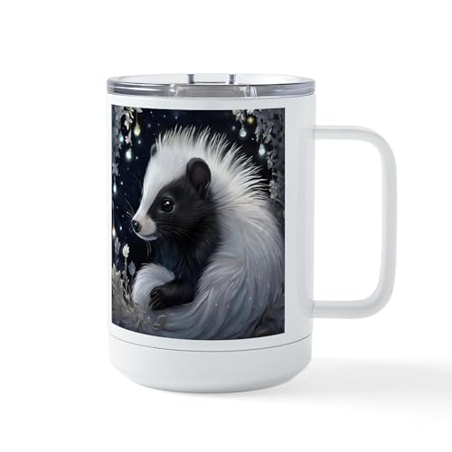 Taza de viaje aislada de acero inoxidable 15 oz miniatura 1