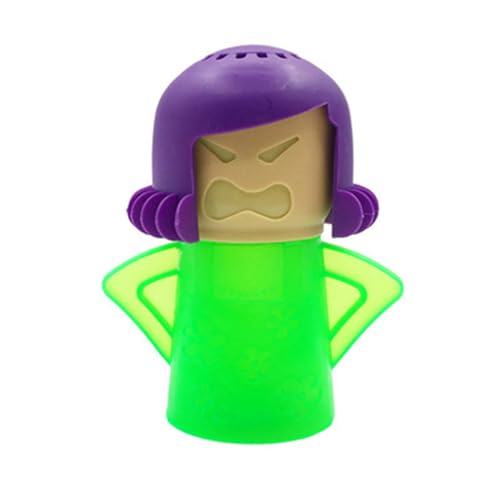 Nettoyant pour micro-ondes Angry Mom - Nettoyage à la vapeur d'une tache brute avec du vinaigre et de l'eau | Cool Mom Absorbeur d'odeurs de réfrigérateur pour la maison ou le bureau, facile à nettoye