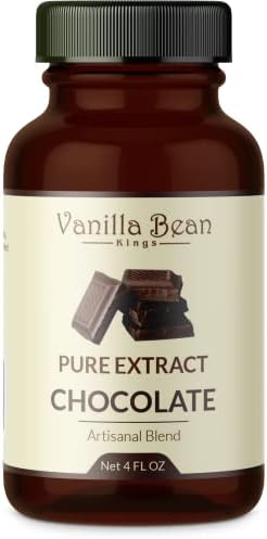 Pure Chocolate Extract for Baking and Flavoring - 4 OZ - Premium Quality Natural Flavors for Baked Goods, Desserts, & Cooking