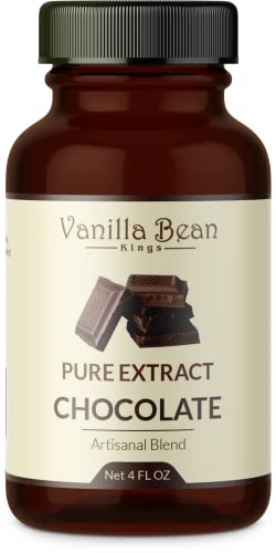 Pure Chocolate Extract for Baking and Flavoring - 4 OZ - Premium Quality Natural Flavors for Baked Goods, Desserts, & Cooking