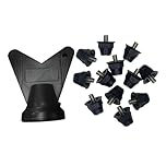 QSTDGVPW Pro Football Shoe Spikes Bundle with Essential Gear, black, 10mm 13mm