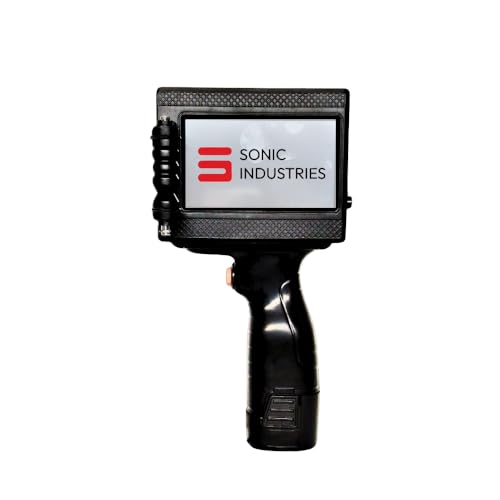 Image of SONIC INDUSTRIES Handheld Inkjet Printer, Portable Batch Coding Machine for MRP, Expiry Date, Batch No, Barcode & QR Code Printing, TIJ Printer for Plastic, Carton, Metal, Glass