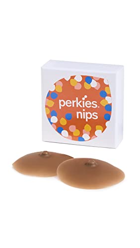 Perkies Women's Nips, Dark Nude, One Size