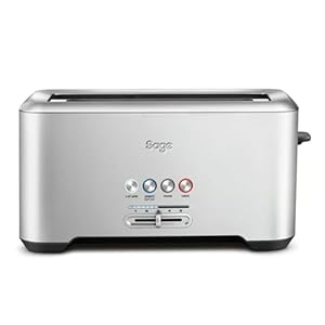 Sage - The 'A Bit More' Toaster - Broodrooster - 4 sleuven - Geborsteld Roestvrij Staal