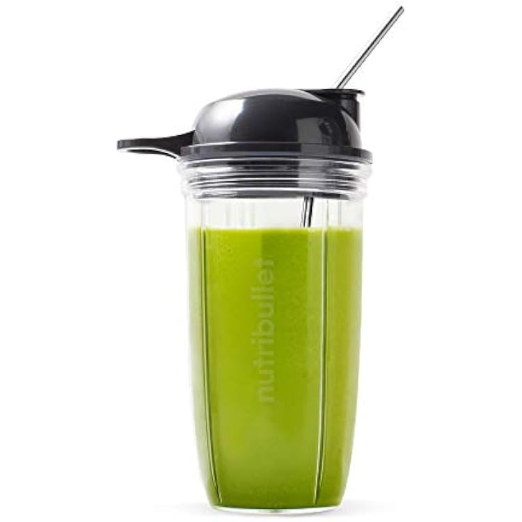 nutribullet Ultra Personal Blender NB50500, 32 oz, Gray & 4-pack Metal Straws
