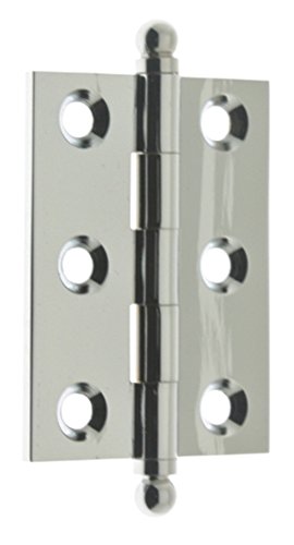 Idh By St. Simons 82015-026 Professional Grade Quality Solid Brass 2" X 1-1/2" Cabinet Hinges (Pair), 1-1/2-Inch, Polished Chrome #TOP26