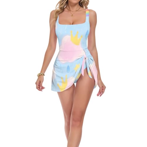 Maillot de bain une pièce femme nuage rose pour vos journées détente à la piscine