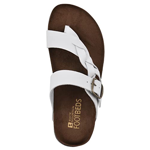 Image of WHITE MOUNTAIN Women's Crawford Signature Comfort Molded Footbed Braided Sandal